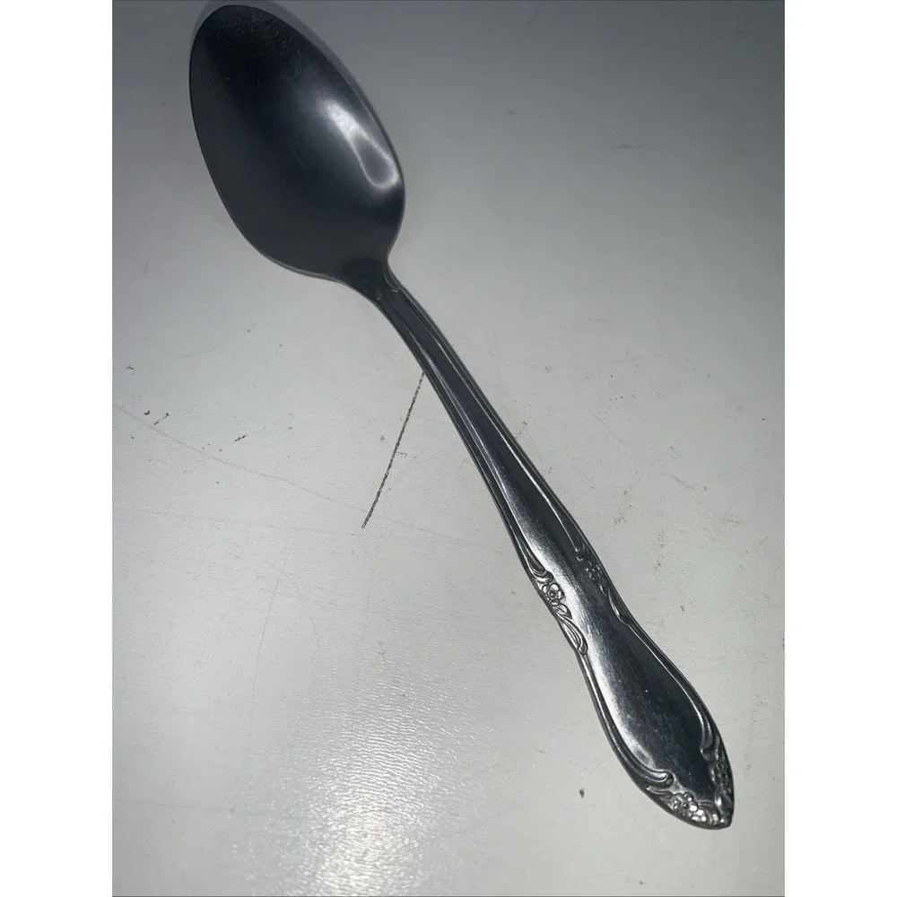 Oneida Plantation Custom Stainless Glossy Floral Teaspoon